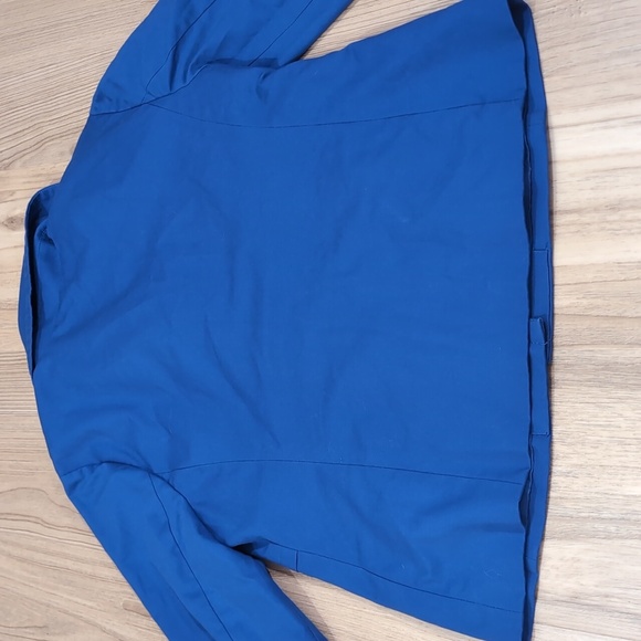 Rafaella Cobalt Blue 3/4 Sleeve Cotton Jacket - Picture 7 of 7